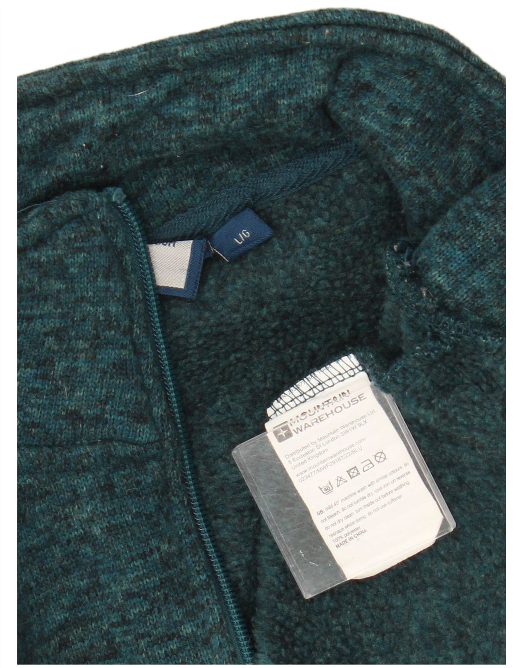 Mountain Warehouse Herren-Sweatshirt-Pullover, großes, grün geflecktes Polyester