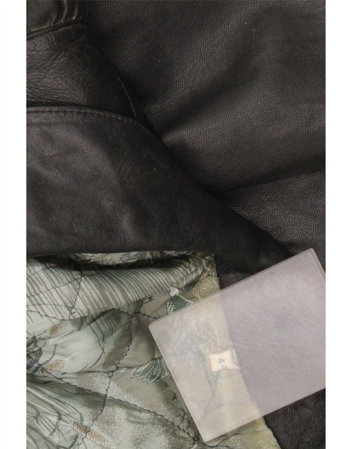 Vintage Herren Lederjacke UK 44 2XL Schwarz