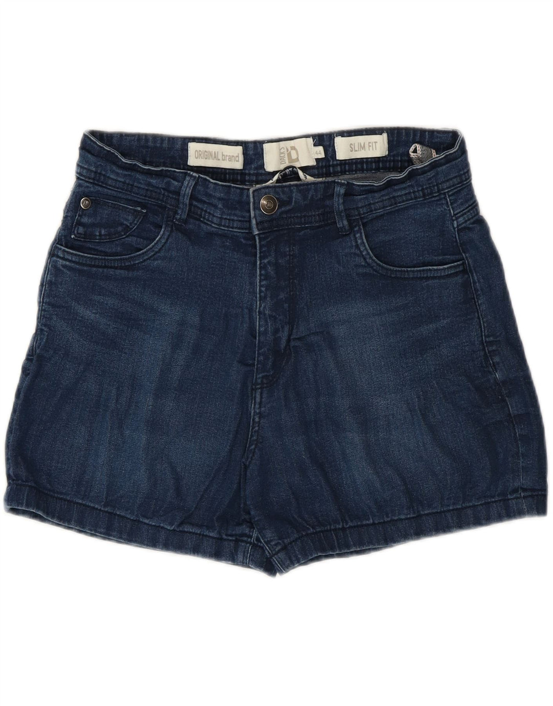 Dack's Slim Fit Denim-Shorts für Damen IT 44 Medium W30 Marineblaue Baumwolle