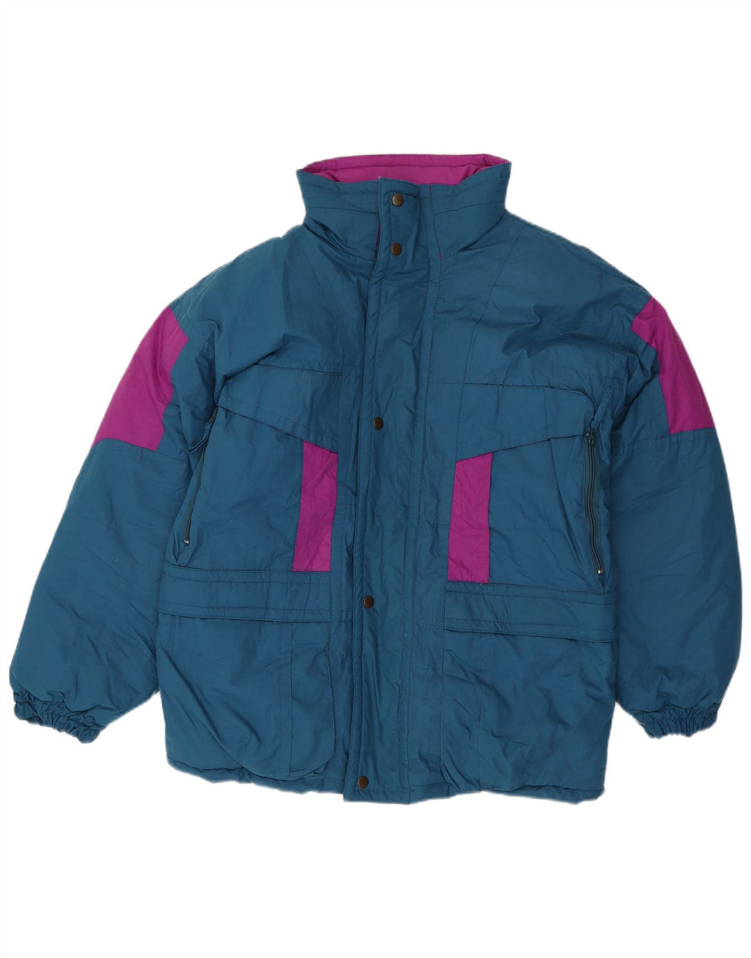 BRUGI Herren Loose Fit Wattierte Jacke UK 36 Small Blue Colourblock