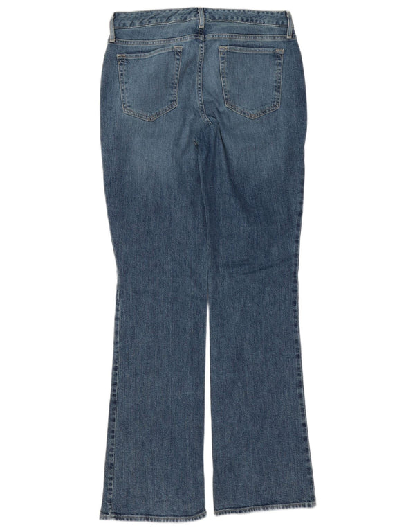 EDDIE BAUER Damen leicht kurvige Bootcut-Jeans US 8 Medium W32 L34 Blau