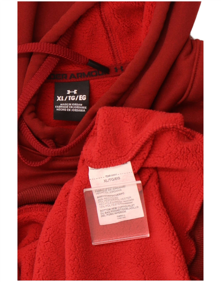 UNDER ARMOUR Herren Kapuzenpullover XL Burgund Polyester