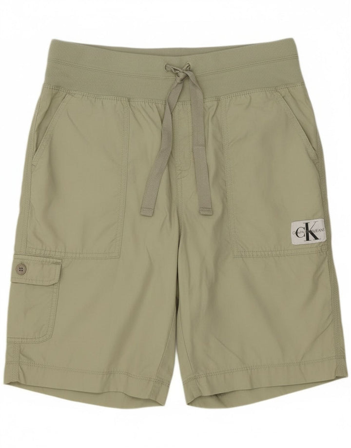 Calvin Klein Damen Chinoshorts Medium W30 Khaki Baumwolle