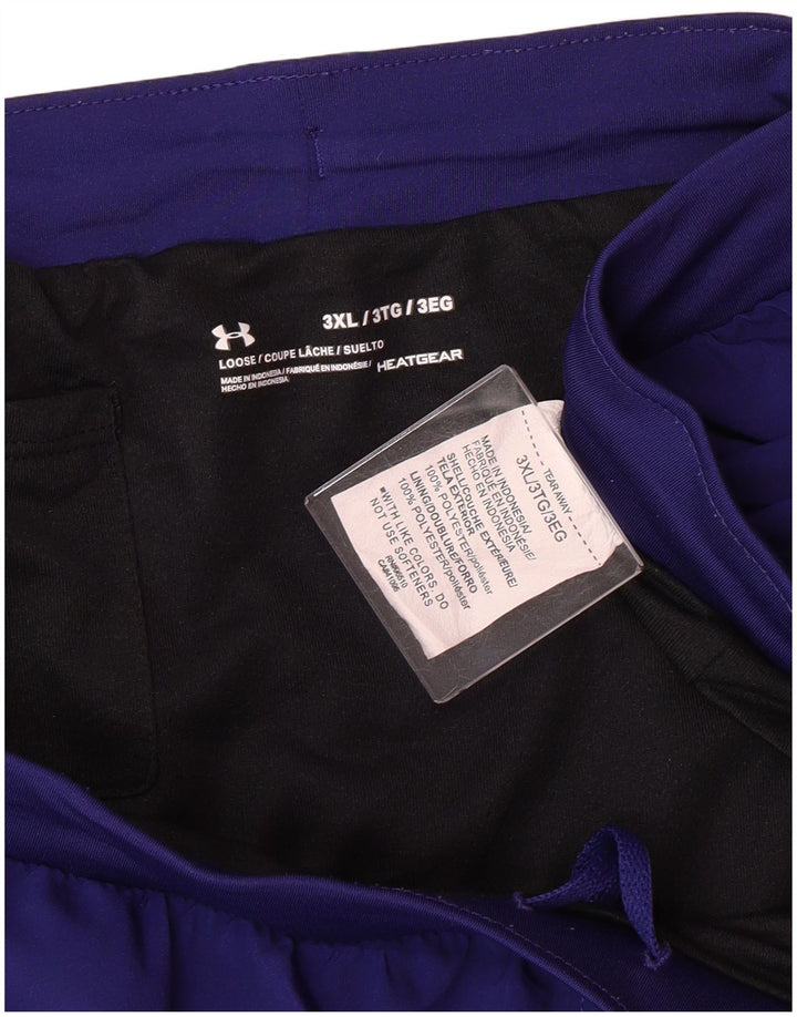 UNDER ARMOUR Damen Heat Gear Sportshorts UK 22 3XL Marineblau Polyester