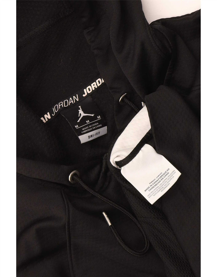 Jordan Herren-Dri-Fit-Kapuzenpullover mit Reißverschluss, Mittelschwarzes Farbblock-Polyester