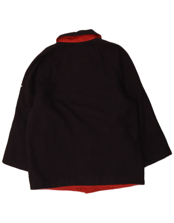 Ivy Oxford Herren Reversible Steppjacke UK 46 3XL Schwarze Wolle