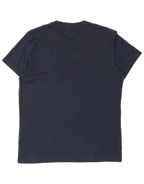 Abercrombie & Fitch Herren Muscle Fit Graphic T-Shirt Top Large Marineblau