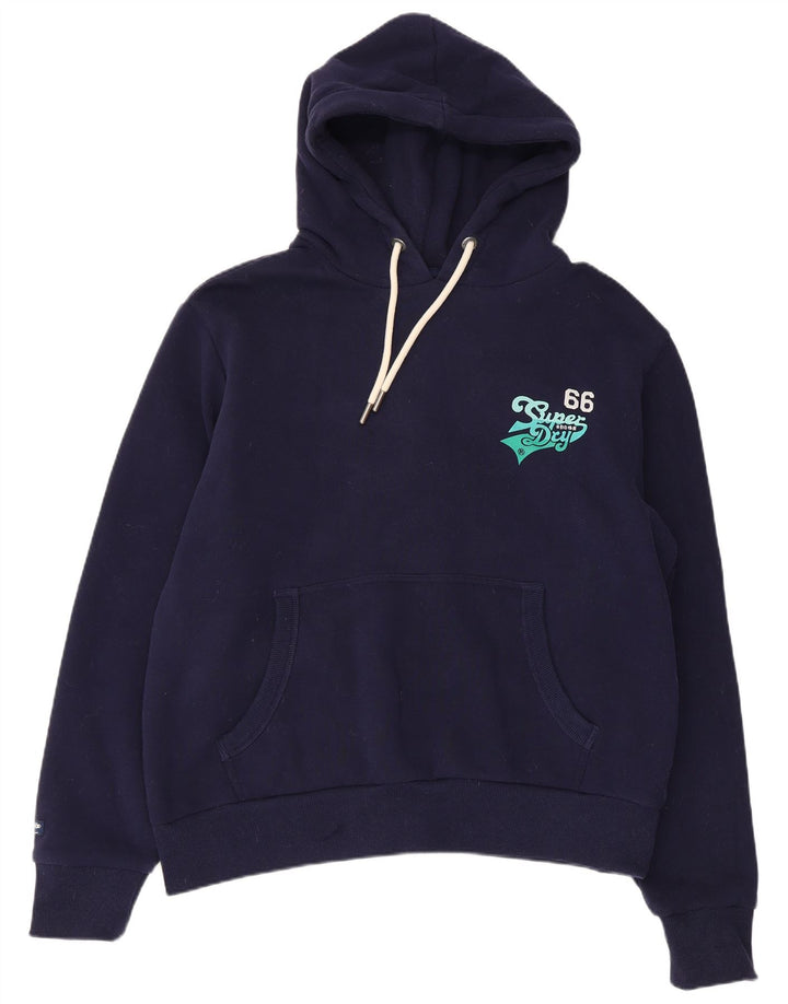 Superdry Herren-Kapuzenpullover mit Grafik, 2XL, Marineblau, Baumwolle