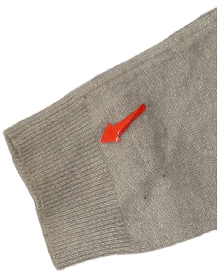 Zara Damen Crop Cardigan Pullover UK 12 Mittelgrau