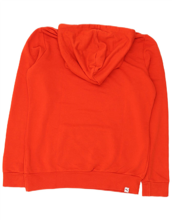 Puma Womens Graphic Hoodie Pullover UK 12 Mittelrotes Polyester