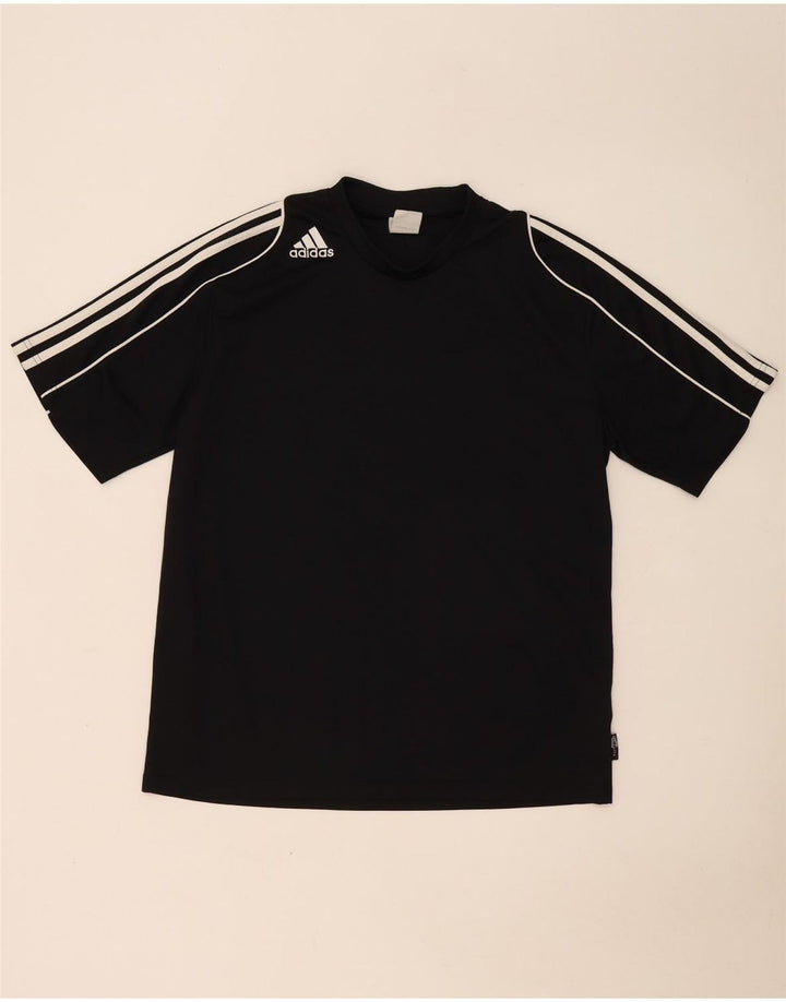 Adidas Herren Climalite T-Shirt Top Large Schwarz Polyester
