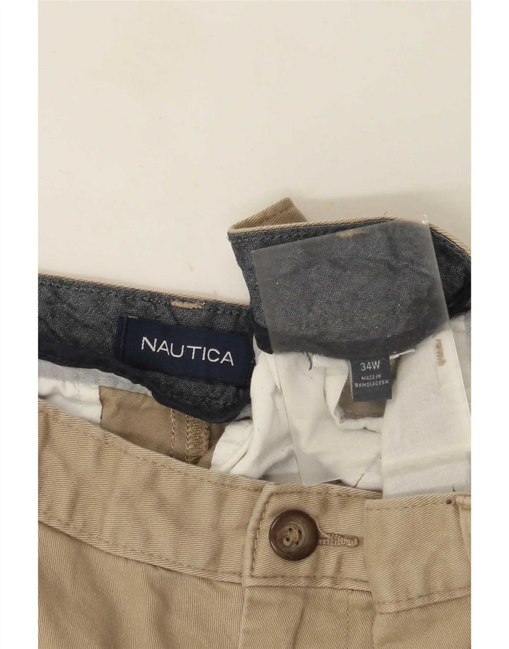 Nautica Herren Chinoshorts W34 Large Beige