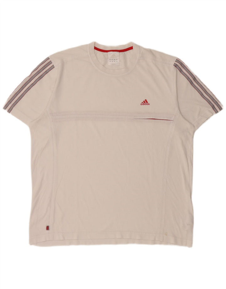 Adidas Herren T-Shirt Top XL Weiß Baumwolle