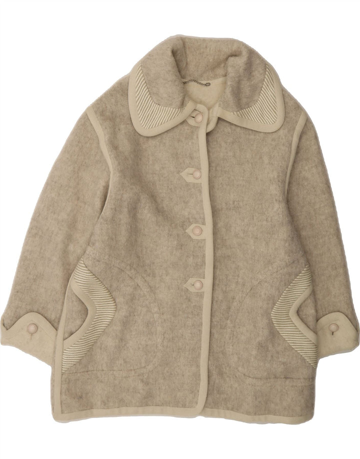 VINTAGE Womens Reversible Overcoat UK 20 2XL Grey Vintage Vintage and Second-Hand Vintage from Messina Hembry 