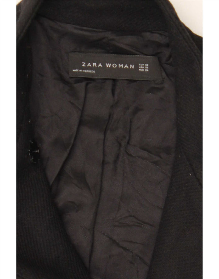 Zara Damen Mantel UK 6 XS Schwarz