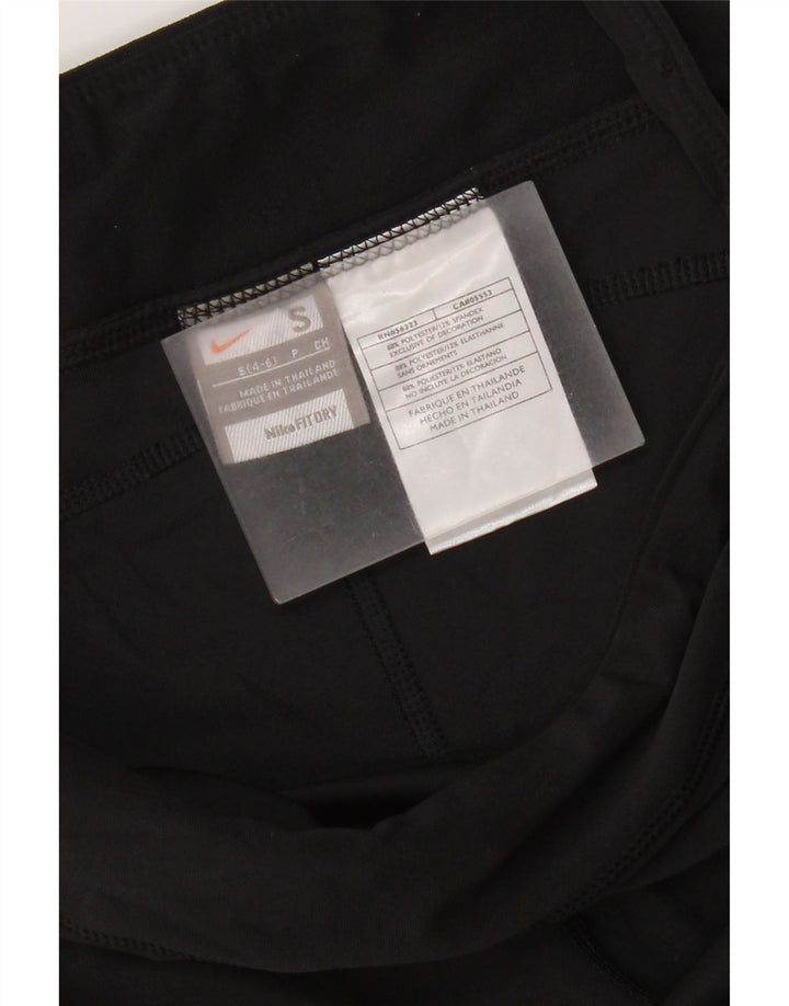 Nike Damen Capri-Trainingshose, US 4/6, Größe S, Schwarz, Polyester