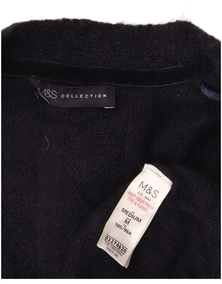 Marks & Spencer Damen Longline-Cardigan-Pullover UK 14 Medium Navy Blue