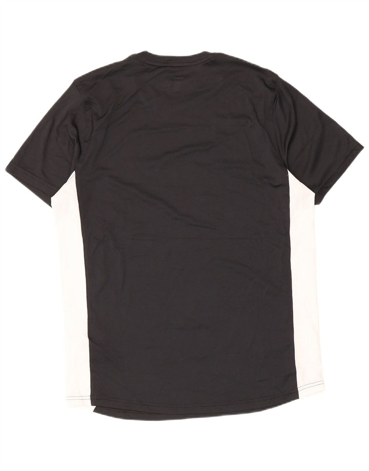 Under Armour Herren-T-Shirt mit tailliertem Schnitt, großes schwarzes Colourblock-Polyester