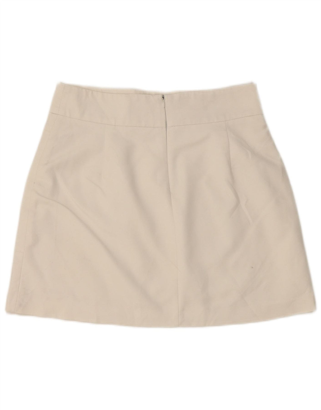 Zara Damen Minirock Medium W28 Weiße Baumwolle