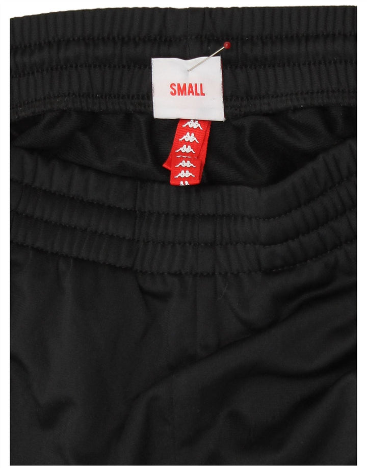 Kappa Herren-Trainingshose mit Grafik, Größe S, Schwarz, Polyester