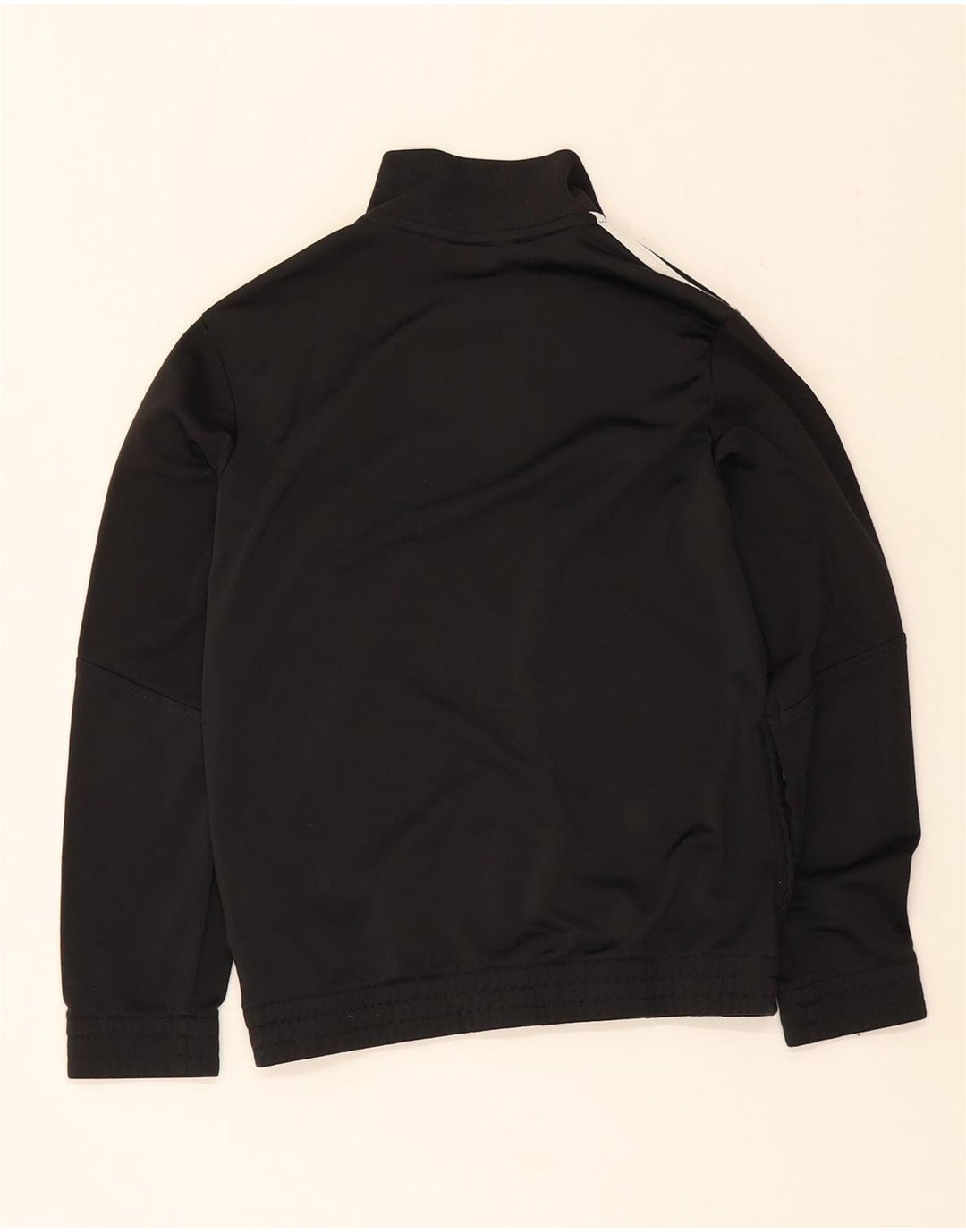 Adidas Jungen Trainingsanzug Top Jacke 9-10 Jahre Schwarzes Polyester