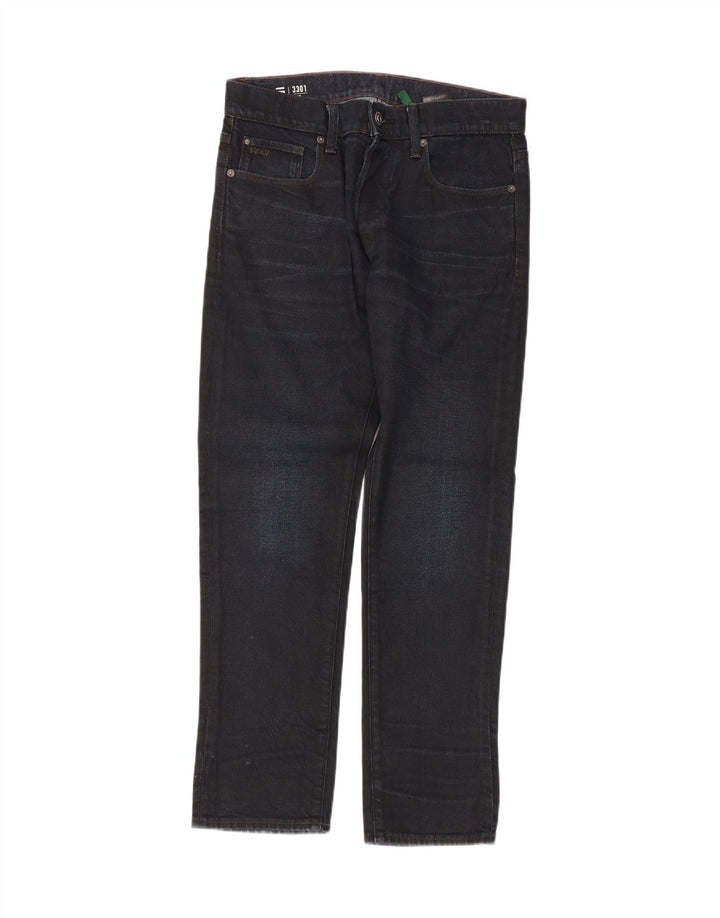 G-Star Herren 3301 Slim Jeans W29 L30 Marineblau Baumwolle