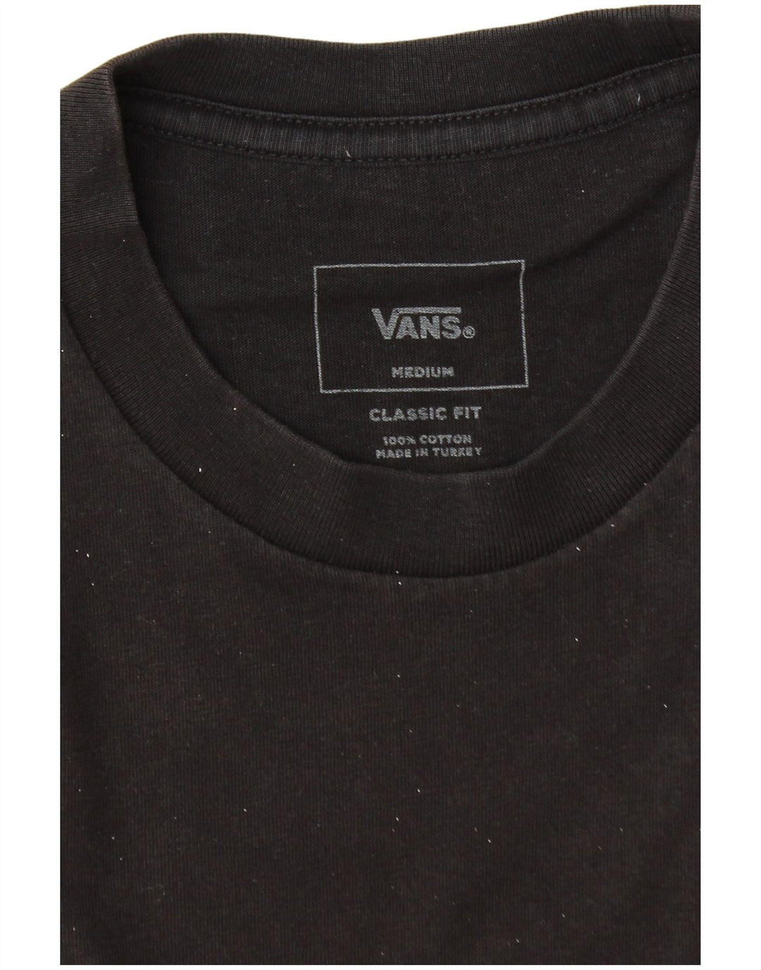 Vans Herren Classic Fit Graphic T-Shirt Top Mittelschwarz