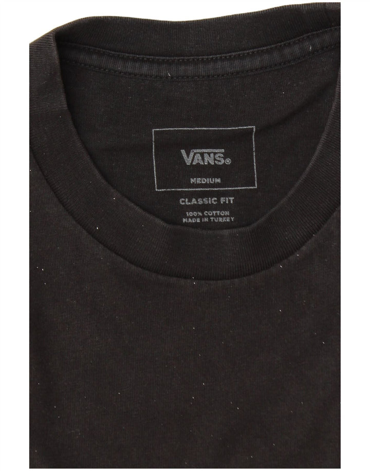 Vans Herren Classic Fit Graphic T-Shirt Top Mittelschwarz