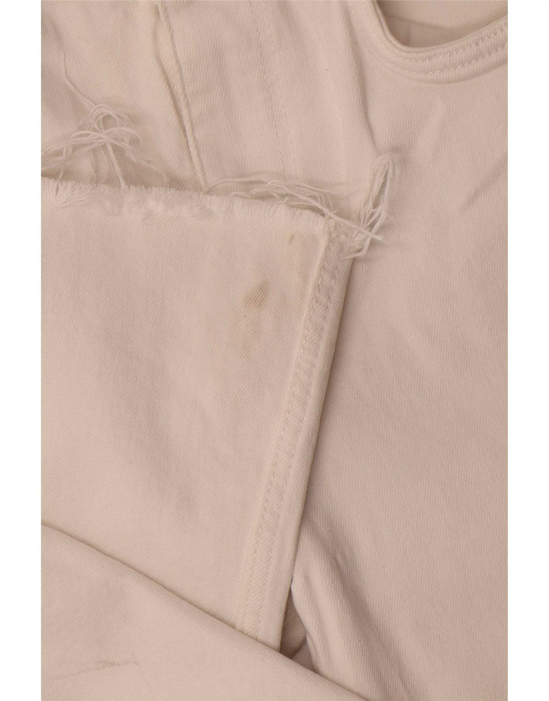 Zara Damen Bootcut Jeans EU 40 Medium W30 L25 Weiße Baumwolle
