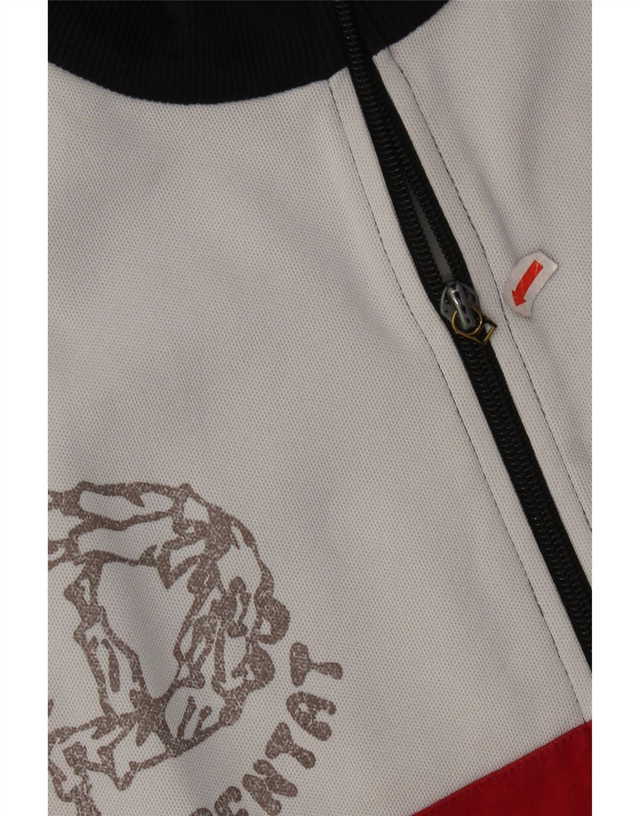 Adidas Herren Graphic Trainingsanzug Top Jacke XL Schwarz Colourblock Baumwolle