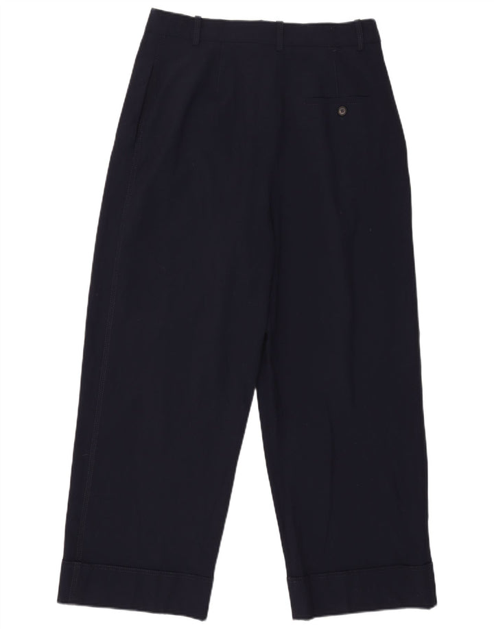 Zara Damen Chino-Hose mit Pegged, Größe M, W30, L26, Marineblau