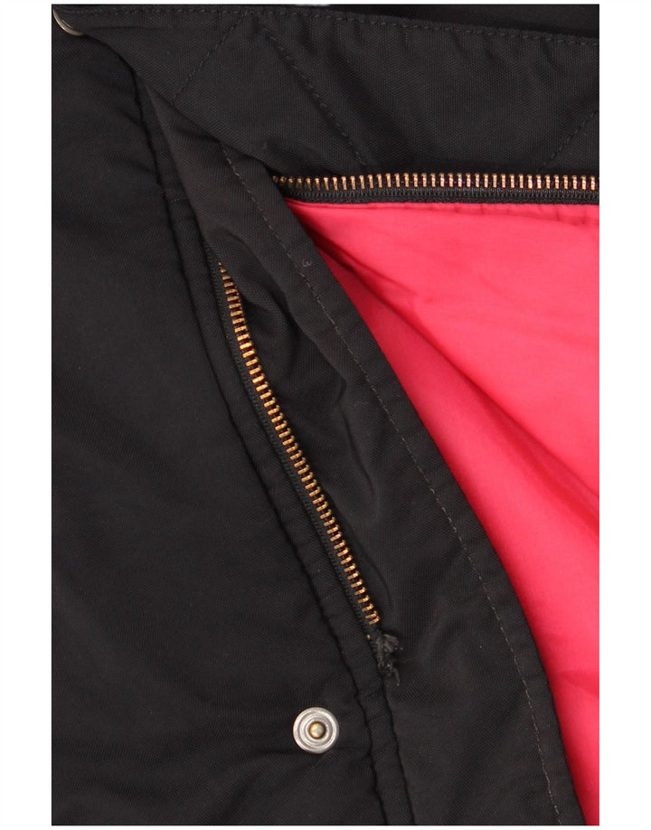 Lee Wattierter Mantel mit Kapuze für Damen, UK 10, Größe S, Schwarz