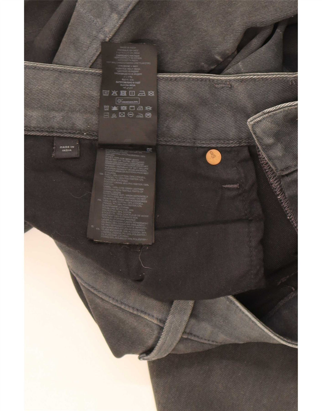 G-Star Herren Slim Jeans W32 L25 Graue Baumwolle