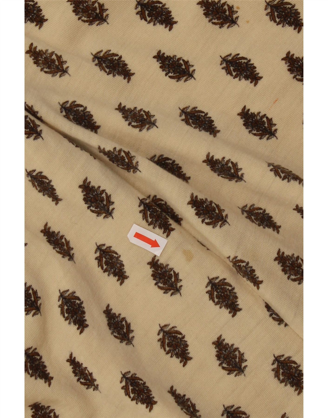 Vintage Damen A-Linie Rock W40 2XL Beige Floral