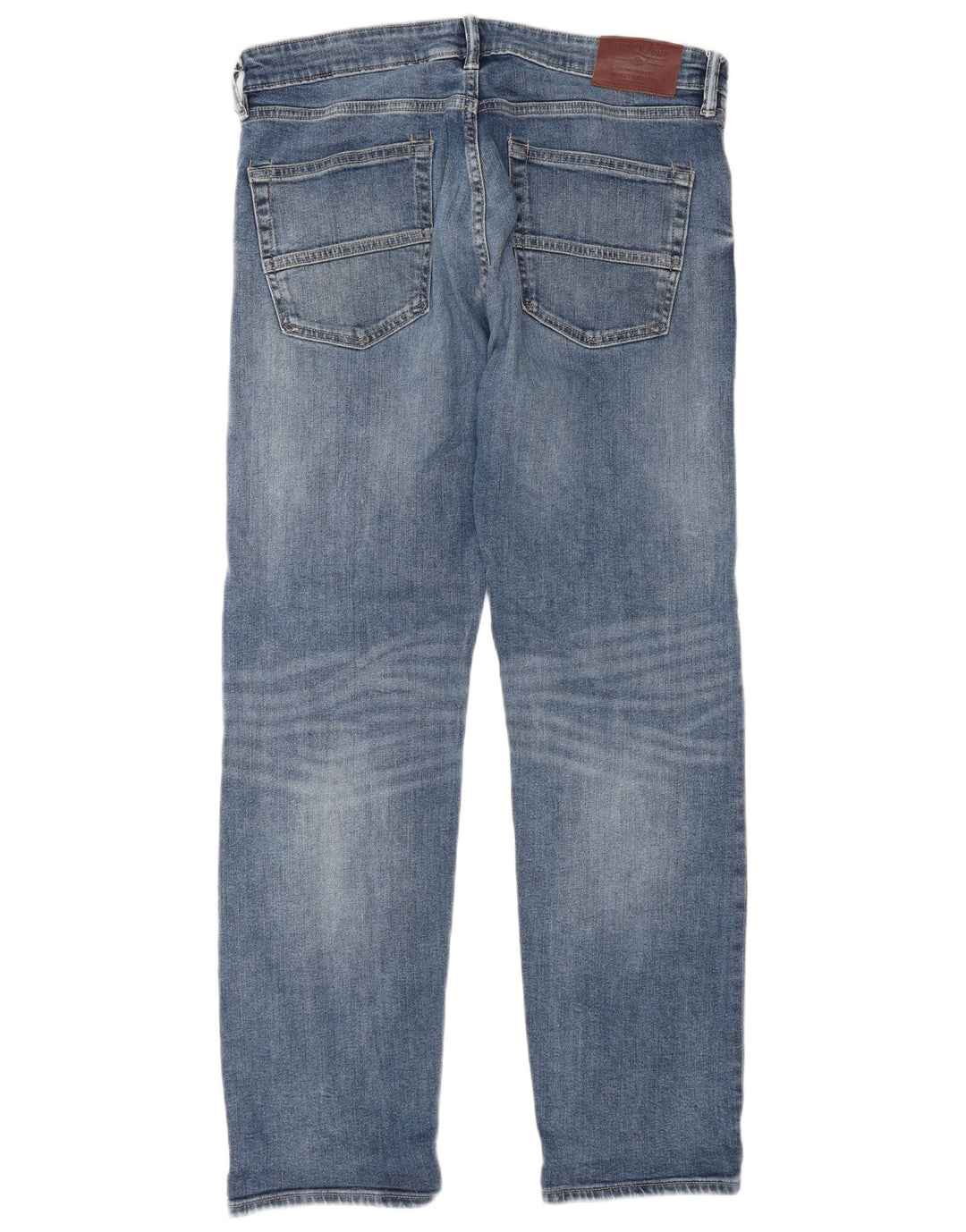 Marks & Spencer Herren Straight Jeans W34 L31 Blaue Baumwolle