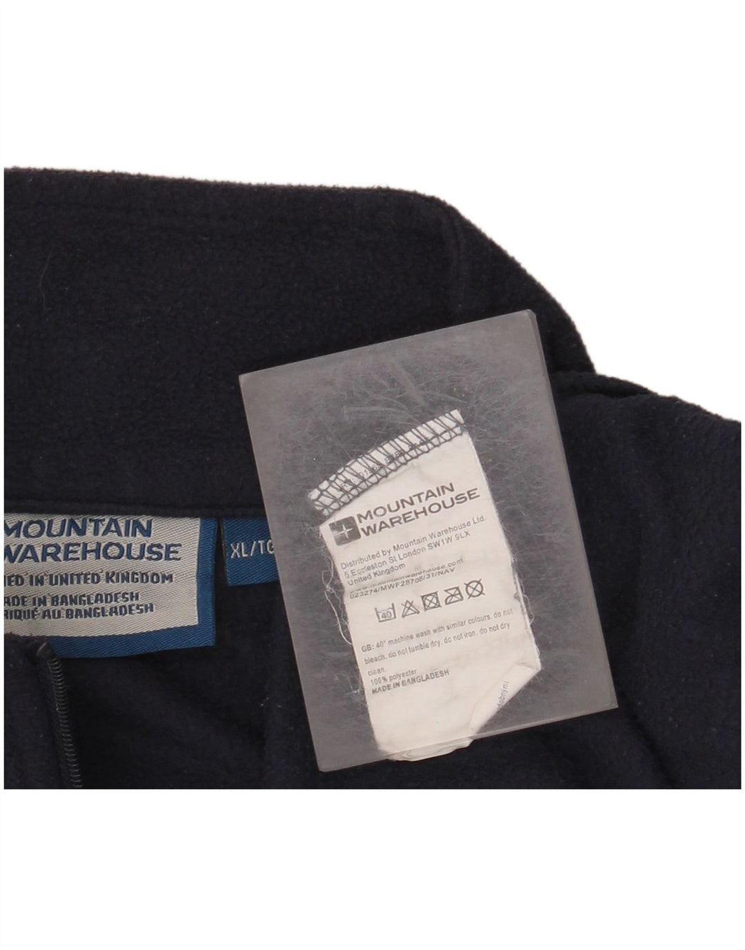 MOUNTAIN WAREHOUSE Herren-Fleecepullover mit Reißverschluss, XL, Marineblau, Polyester