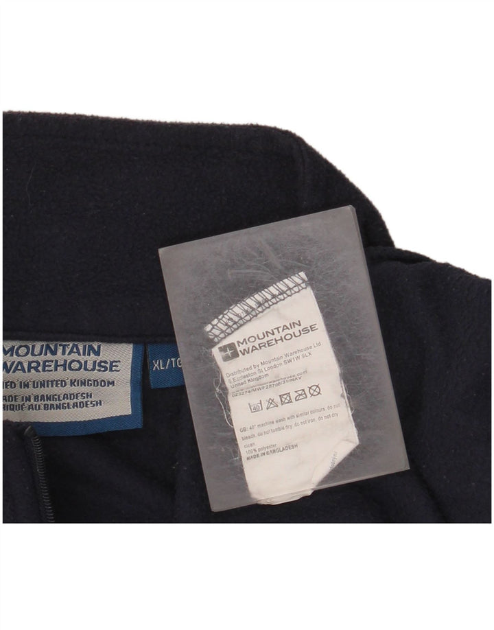 MOUNTAIN WAREHOUSE Herren-Fleecepullover mit Reißverschluss, XL, Marineblau, Polyester