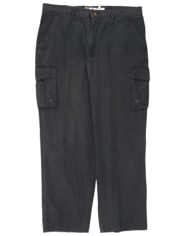 Gerade Herren-Cargohose von Fila, W42, L30, Marineblau