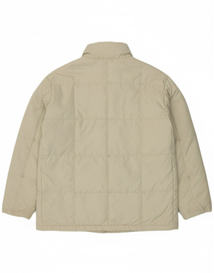LACOSTE Mens Oversized Padded Jacket Size 40 Medium Beige