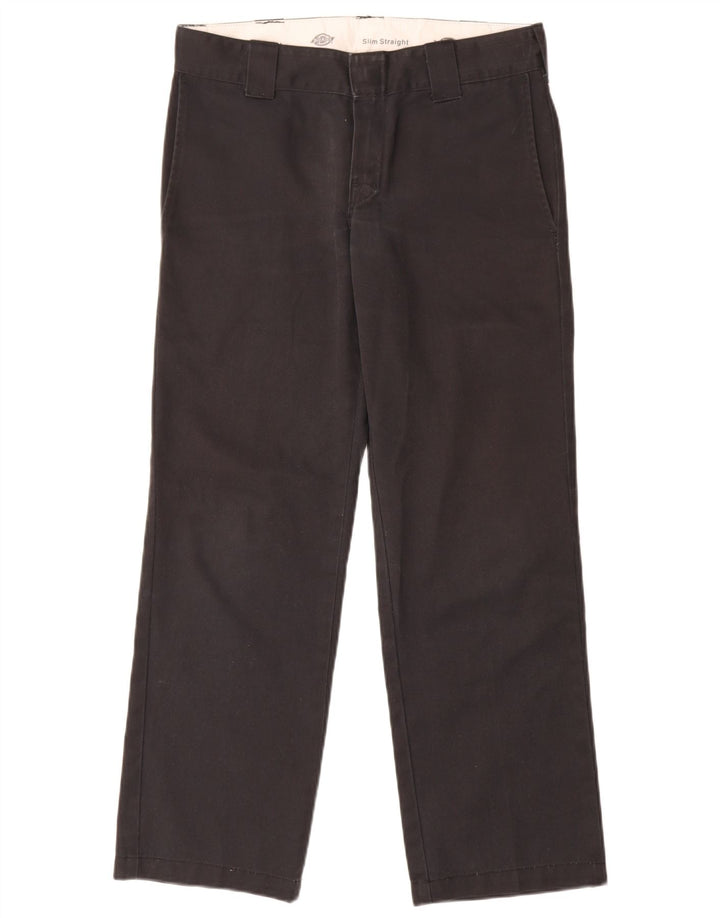Dickies Herren Slim Straight Chino Hose W30 L30 Schwarz Polyester
