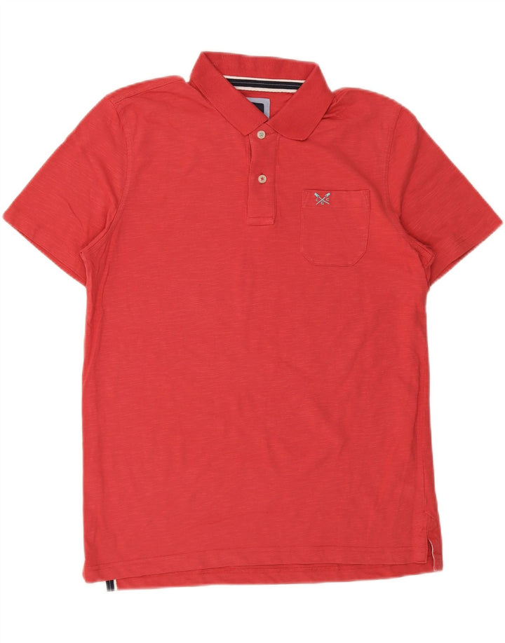 Crew Clothing Herren-Poloshirt aus mittelroter Baumwolle