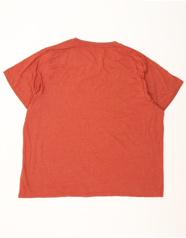 Weird Fish Herren Grafik T-Shirt Top 5XL Orange Baumwolle