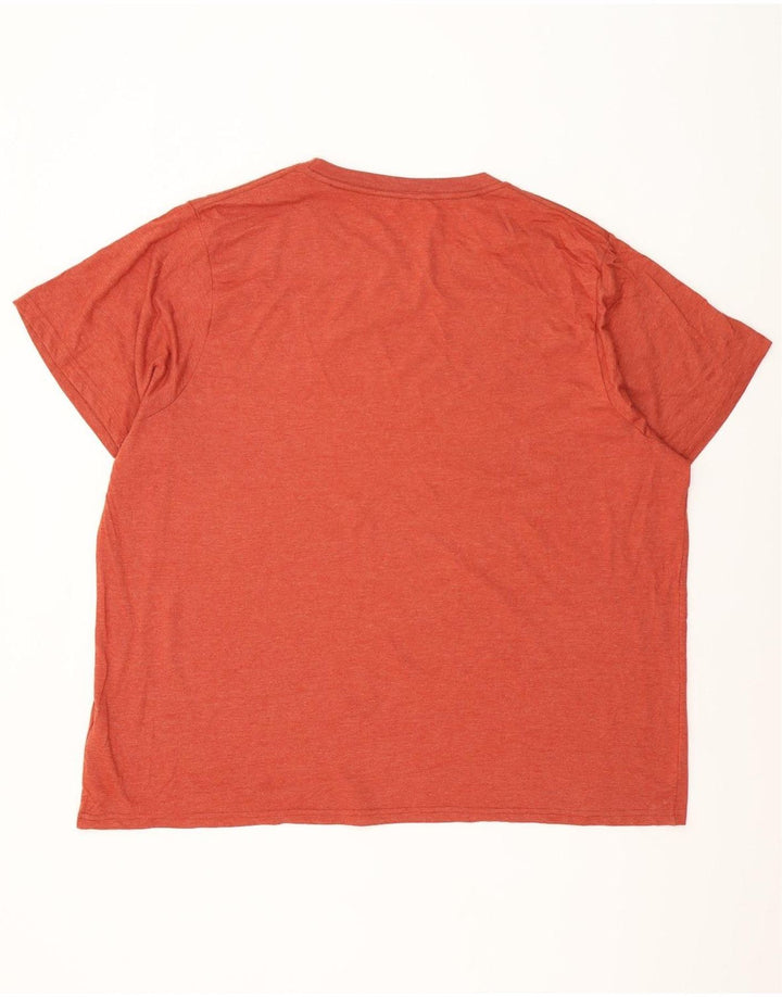Weird Fish Herren Grafik T-Shirt Top 5XL Orange Baumwolle