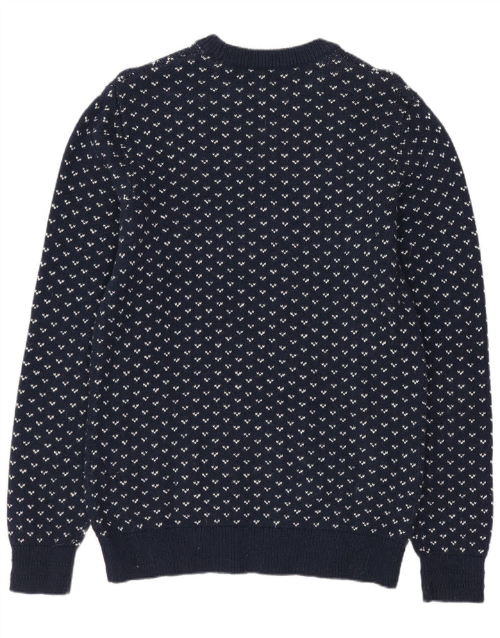 JACK & JONES Herren-Pullover mit Rundhalsausschnitt, mittleres Marineblau