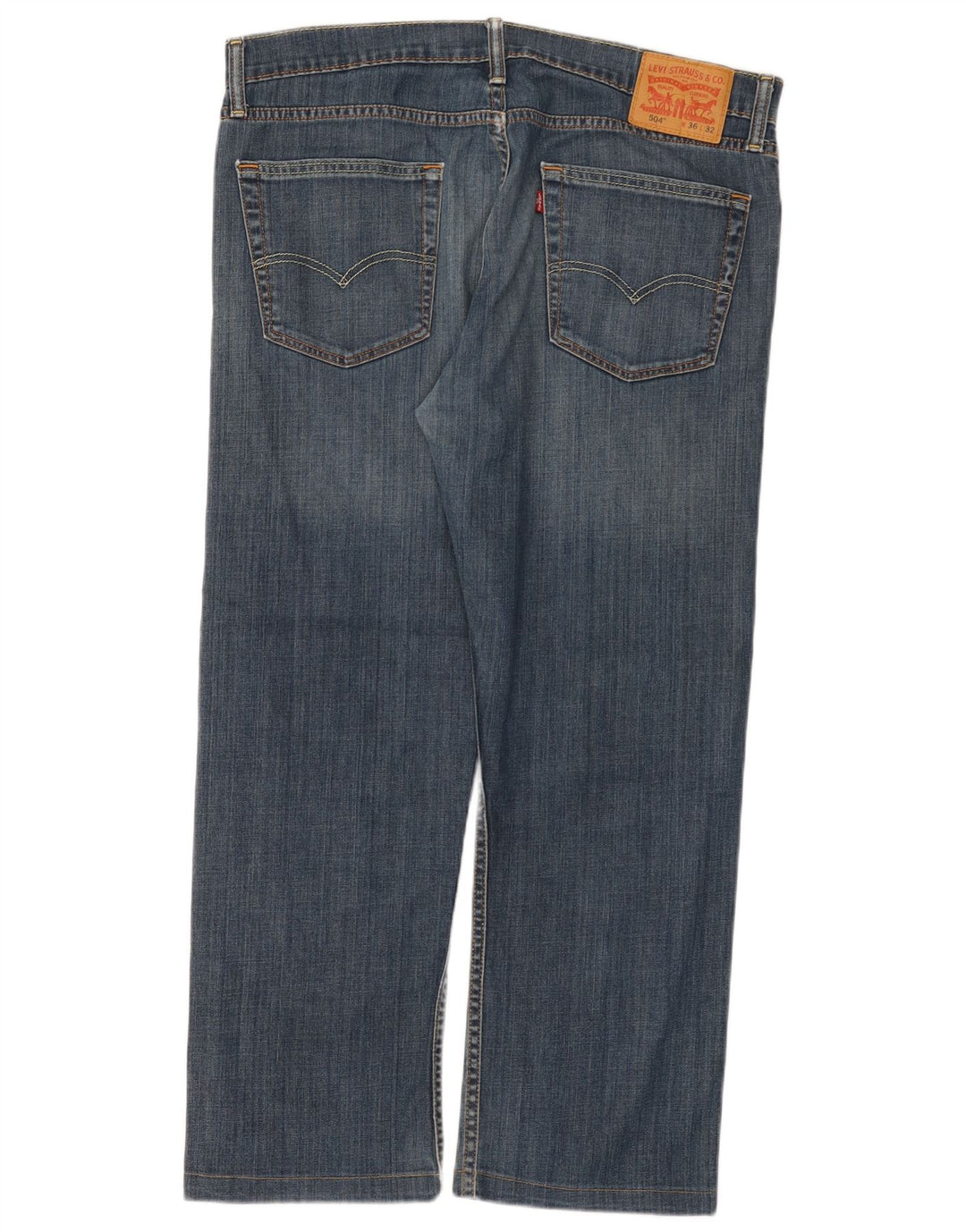 Levi's Herren 504 Straight Jeans W36 L27 Blaue Baumwolle
