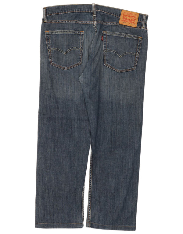 Levi's Herren 504 Straight Jeans W36 L27 Blaue Baumwolle