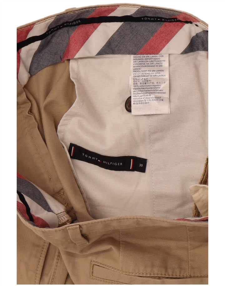 Tommy Hilfiger Herren Chinoshorts W30 Mittelbeige Baumwolle