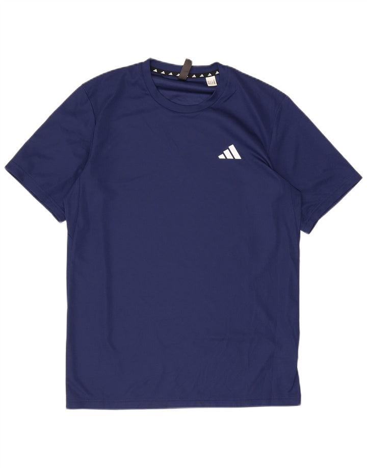 ADIDAS Herren Aeroready T-Shirt Top Small Marineblau Polyester