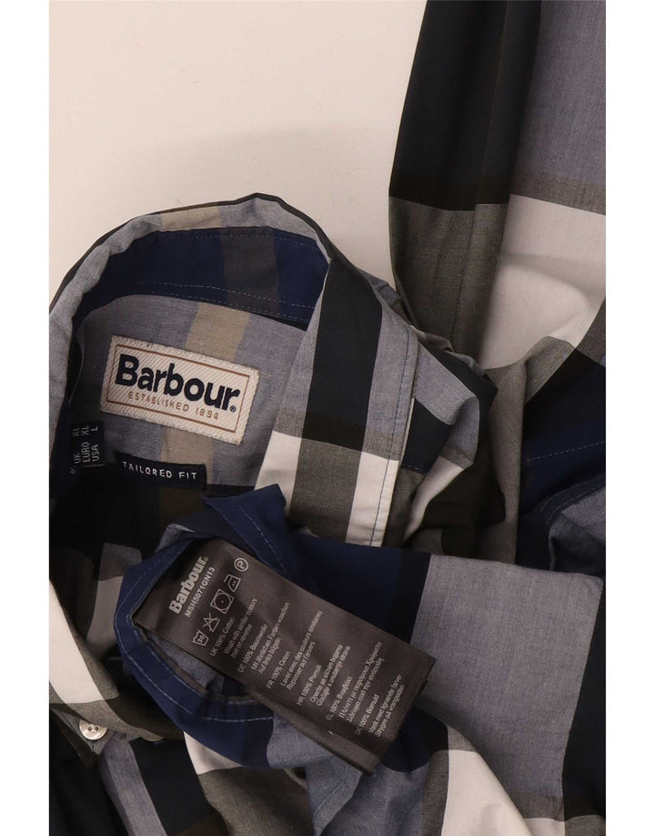 Barbour Herren-Hemd mit maßgeschneiderter Passform, XL, mehrfarbig, kariert, Baumwolle