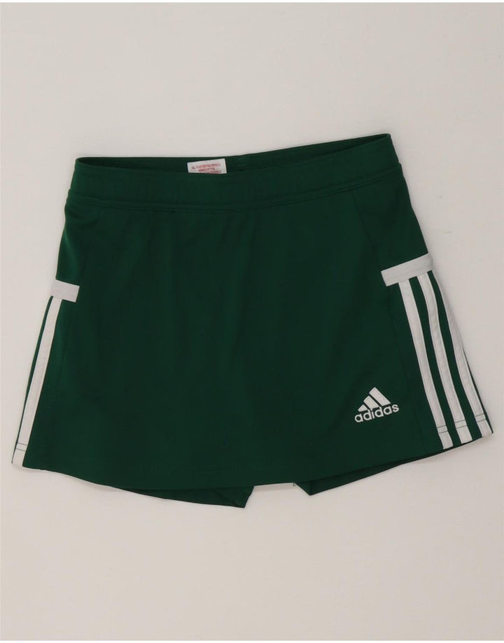 Adidas Mädchen Skort 11–12 Jahre, grünes Polyester